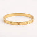 Top section of the white background, hinting at the elegance of the titanium steel bracelet.